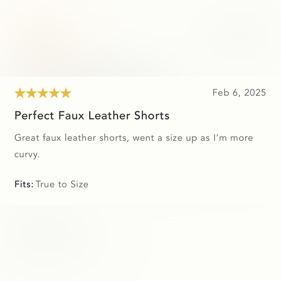 NWT Size 4 - Anthropologie Faux Leather Cuffed Shorts in Brown - Picture 14 of 16